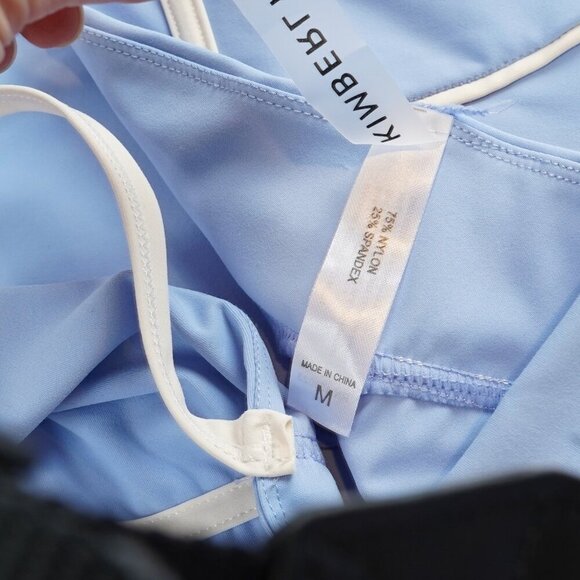 Kimberly C. Baby Blue Active Romper Unitard - Medium - Picture 5 of 6